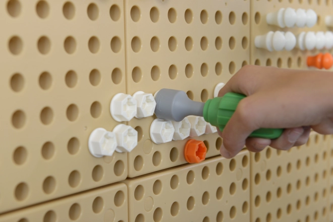 Masterkidz værktøjssæt med boremaskine og 8 elementer til videnskabelig-kreativ tavle STEM
