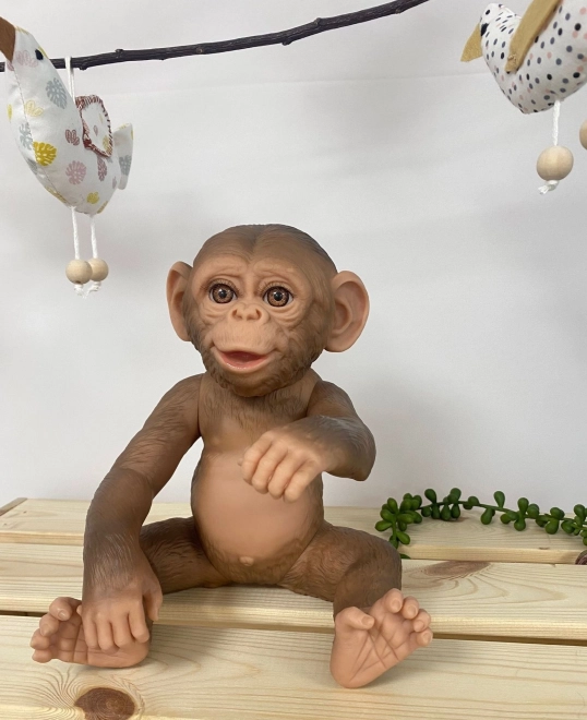 Guca 993 REBORN APE - realistisk abe baby med fuld vinylkrop - 32 cm
