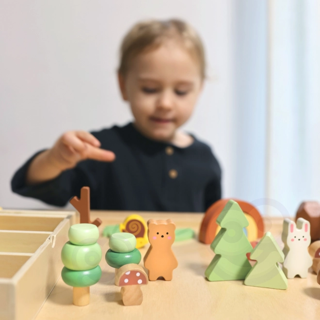 Skovsæt med træklodser Tooky Toy