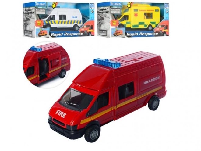 Metalbil Rapid 1:48 med lyd