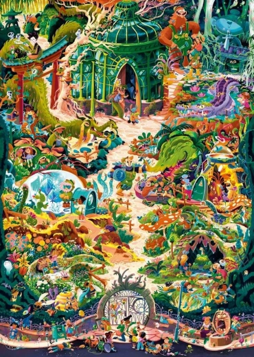 HEYE puslespil botanisk have 2000 brikker