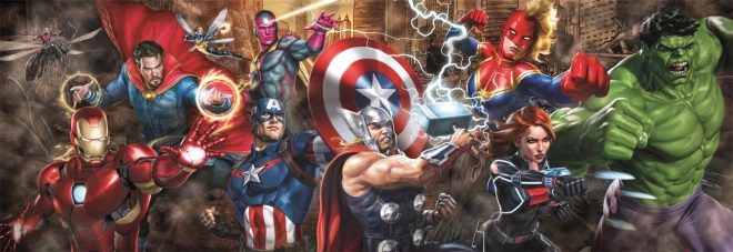 Panorama Puzzle Avengers 1000 Brikker
