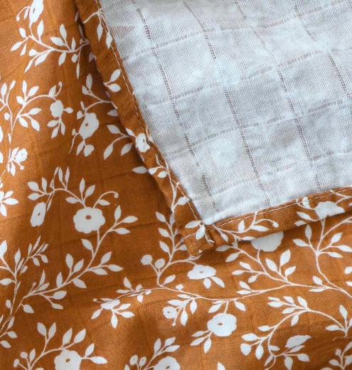 Musselinklude blossom 2 stk. – Caramel