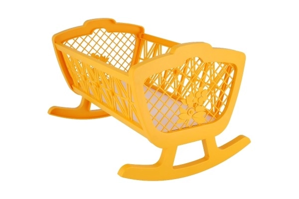Dukke vugge uden sæt plastik 47x35x30cm i æske 48x32x8cm