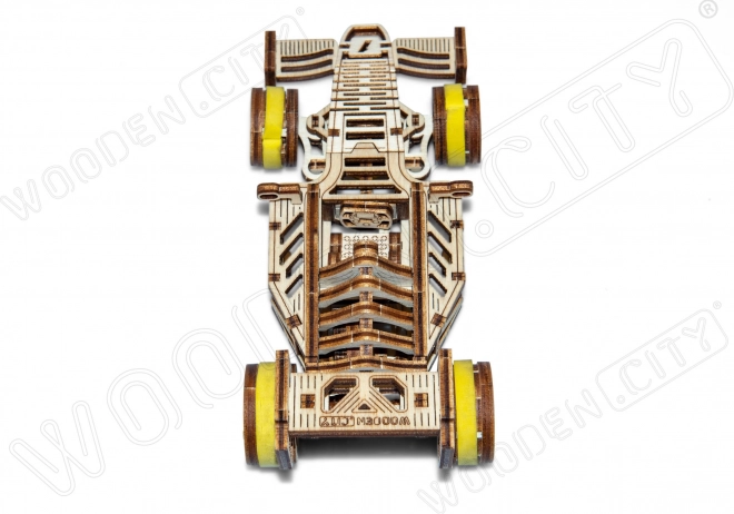 WOODEN CITY 3D puslespil Racerbil Bolid 108 dele