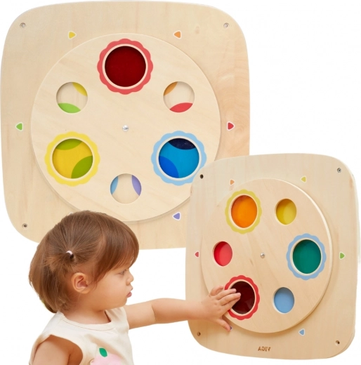 Roterende skive til farveblanding