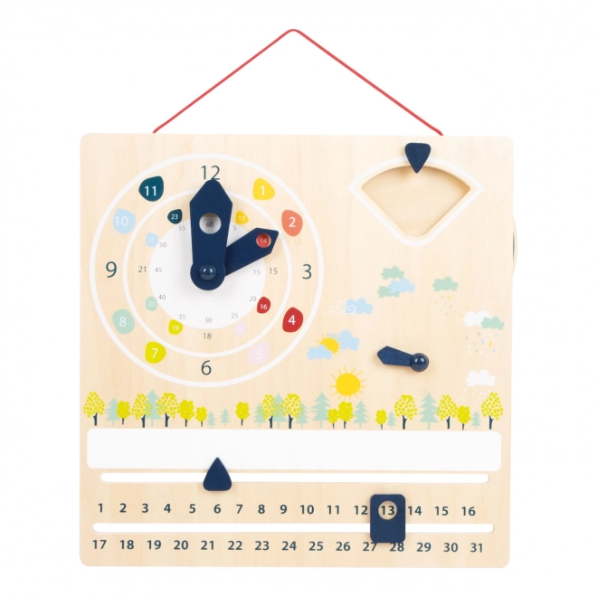 Small Foot Didaktisk kalender med ur