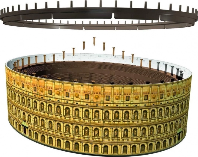 Lysende 3D puslespil nat Colosseum, Rom