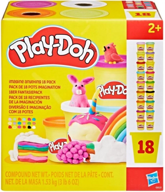Play-Doh stor sæt af 18 kopper