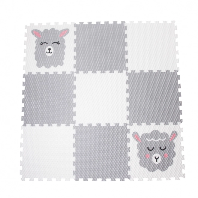 Minideckfloor gulv 9 dele - får, lama