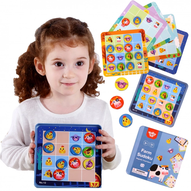 Børne sudoku gård fra Tooky Toy