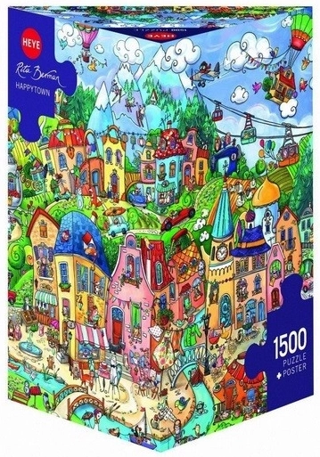 Puslespil HEYE Happytown 1500 brikker