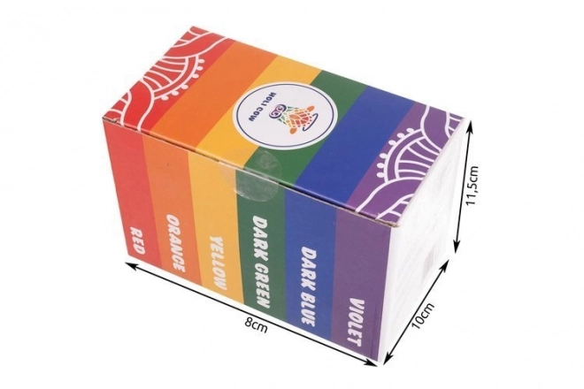 Farvet pulver Holi - 6 x 100 g