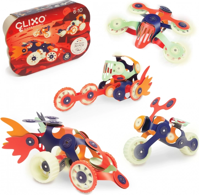 Magnetiske klodser Clixo Mars-ekspedition, 30 stykker