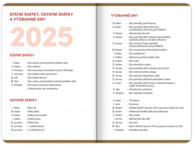 Studenterkalender Academia sort 2025-2026