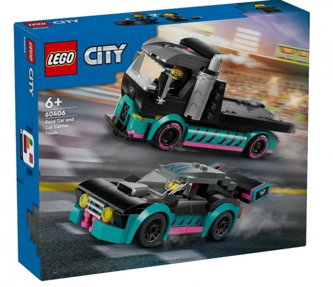 LEGOae City 60406 Lastbil med racerbil