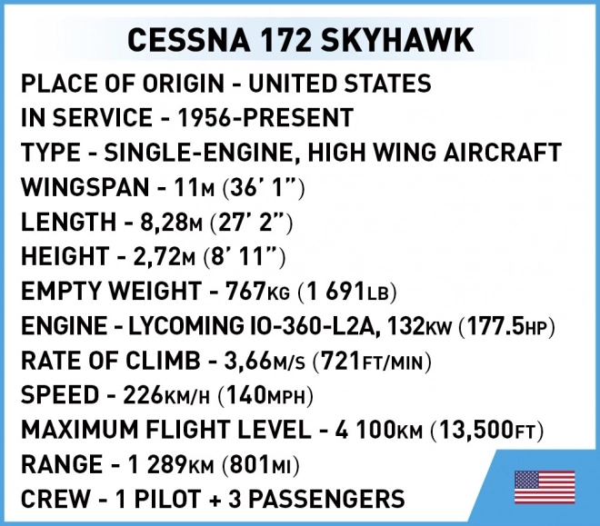 Cessna 172 Skyhawk byggesæt gul