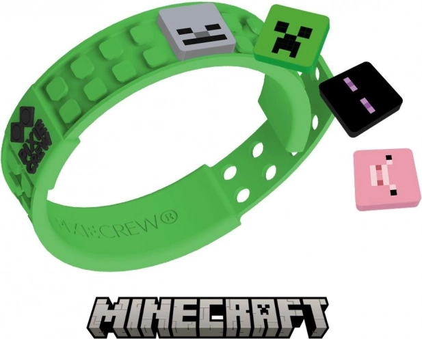 Justerbart grønt armbånd Pixie Crew & Minecraft