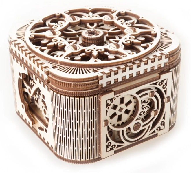 Ugears 3D træ mekanisk puslespil Smykkeskrin
