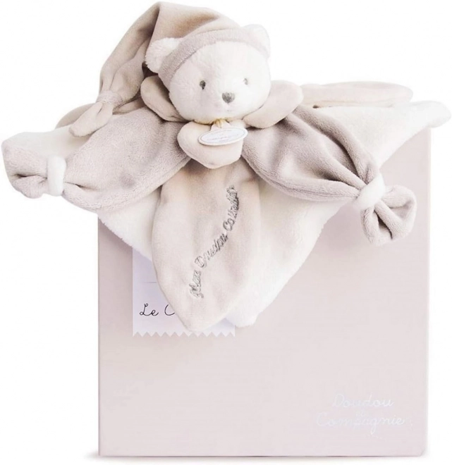 Doudou Gavesæt - plysfaldelig beige bjørn 24 cm