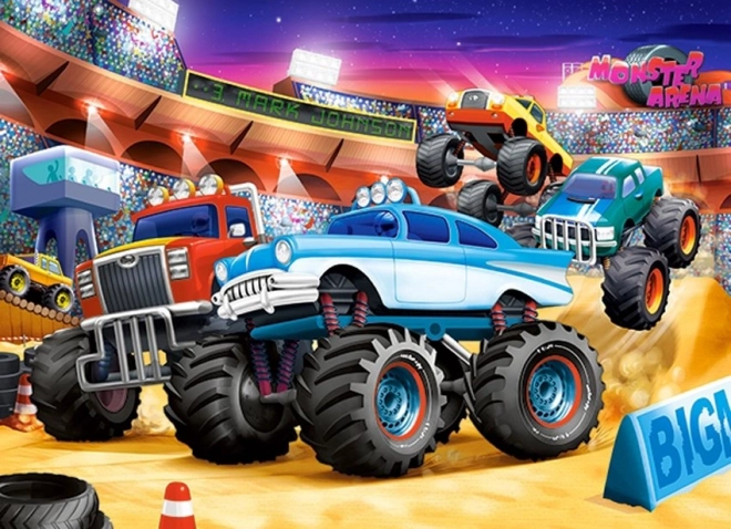 Puslespil 70 brikker Monster Truck Show