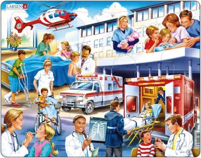 Larsen puslespil hospital 25 brikker