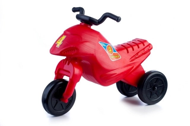 Løbecykel Superbike 4 mini plast sædehøjde 26cm bæreevne op til 25kg ass. fra 18 måneder