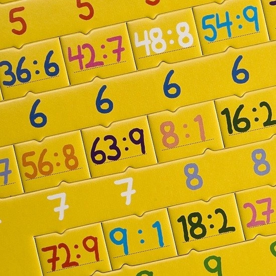 Puzzle Matematik Division 81 brikker