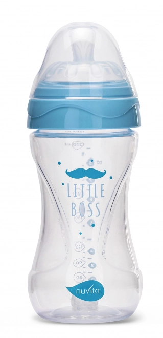 Flaske 250ml, Transparent blå