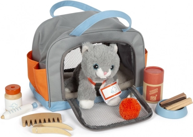 plysdyr-kat med plejesæt small foot