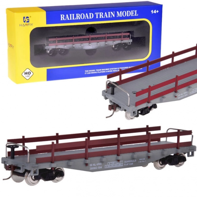 Åben godsvogn til modeljernbane H0 1:87