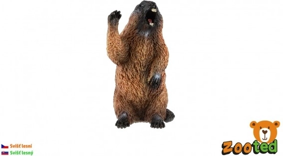 Plastfigur af murmeldyr 6 cm