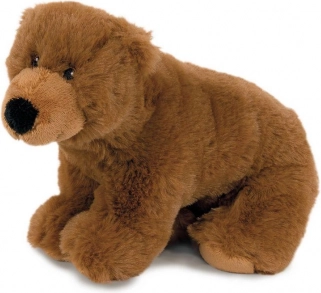 Plys brun bamse 20 × 13 cm til spædbørn