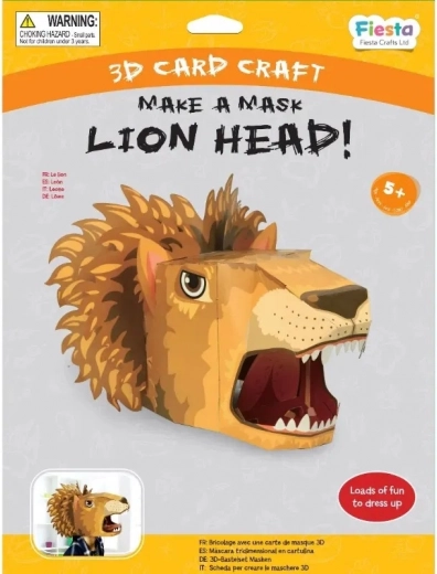 Fiesta Crafts kreativt sæt 3D maske Løve