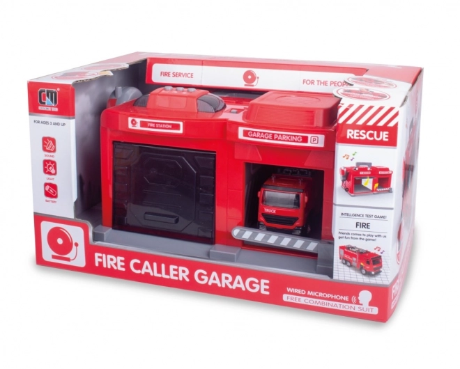 Brandmand legetøjssæt – garage