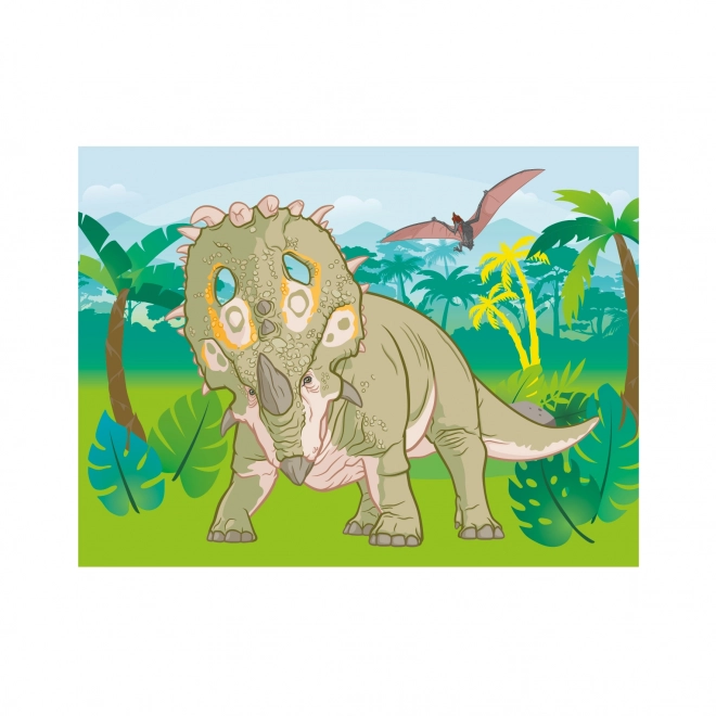Kubus klodser Jurassic World træ 12 stk i æske 22x18x4cm