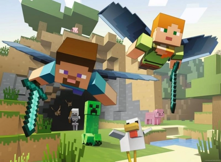 Puslespil Minecraft 200 brikker Ravensburger