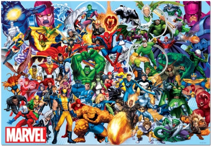 Puslespil MARVEL Helte 1000 brikker