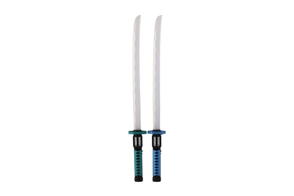 Lysende plastik samuraisværd 73 cm