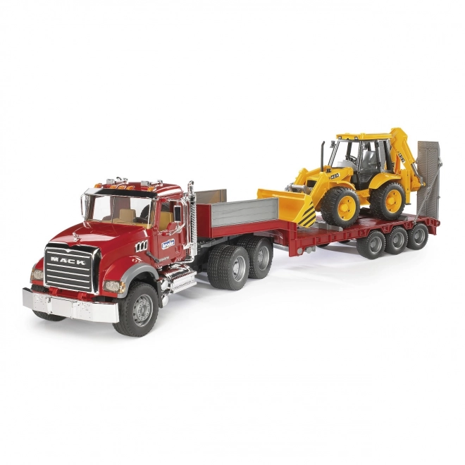 Bruder Lastbil MACK Granit trailer og traktor JCB