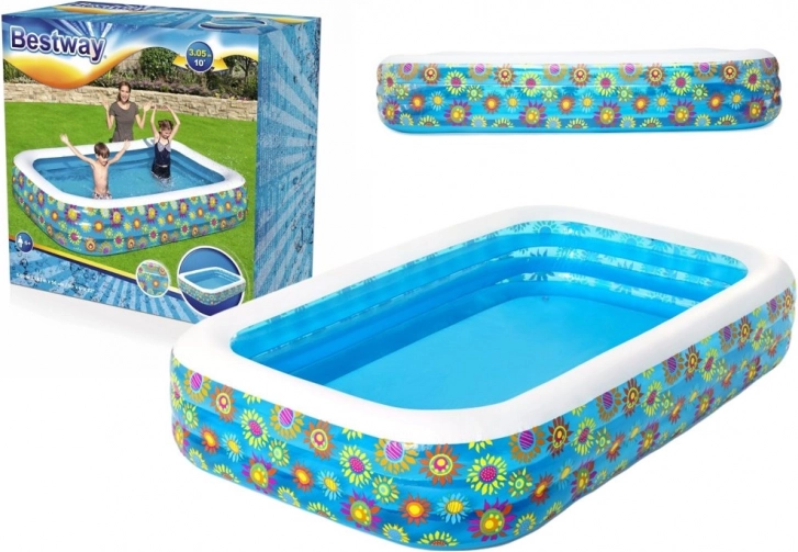 Bestway oppustelig familiebassin 305 × 183 × 56 cm
