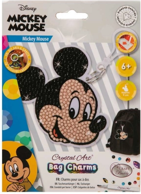 Crystal Art vedhæng Mickey Mouse