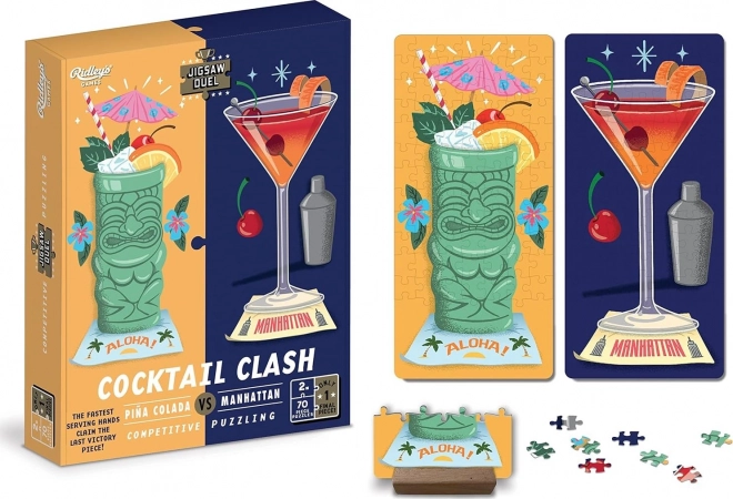 Puzzle Duel cocktailduel: Piña Colada vs Manhattan 2×70 brikker