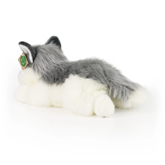 Rappa Plysbamse hund husky liggende 30 cm