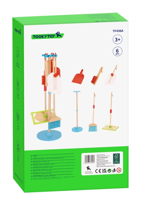 Træsæt til rengøring for børn Tooky Toy