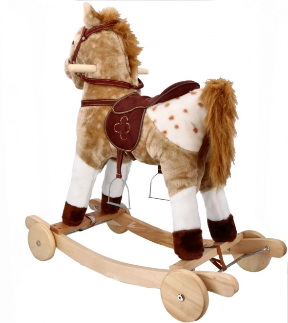 Gyngende hest Mustang med hjul