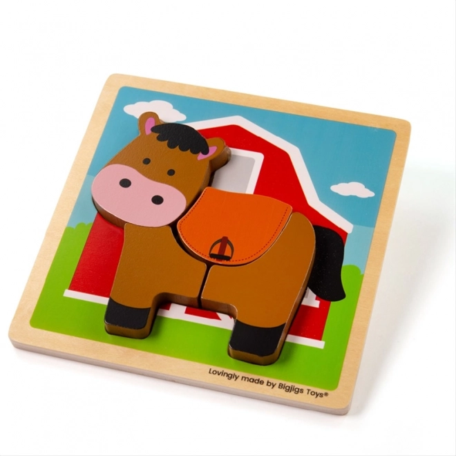 Indsætningspuslespil Hest Bigjigs Toys