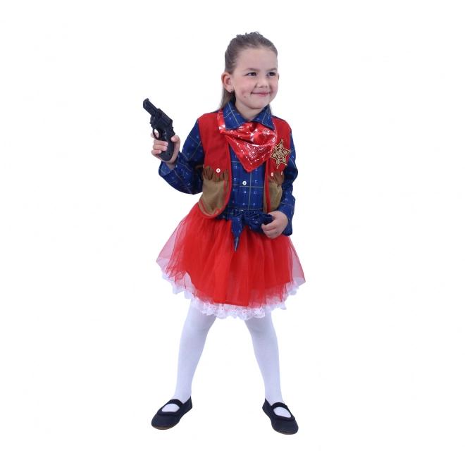Børnekostume cowgirl (S)