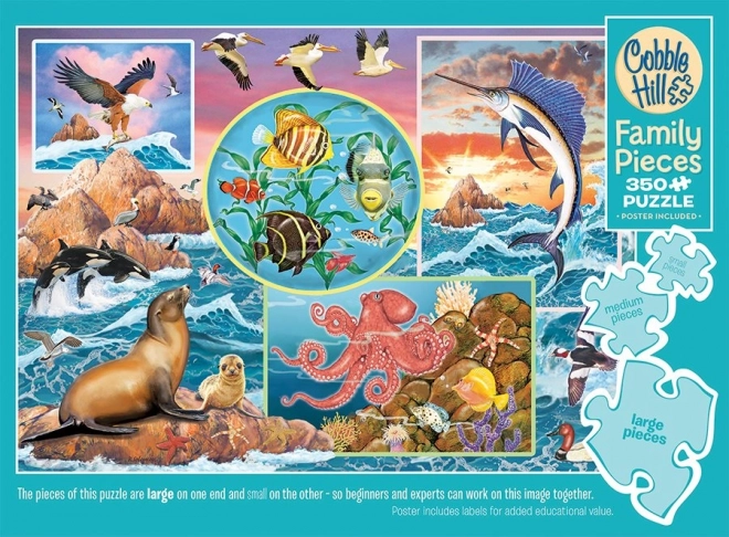 COBBLE HILL Familiepuzzle Ocean Magi 350 brikker