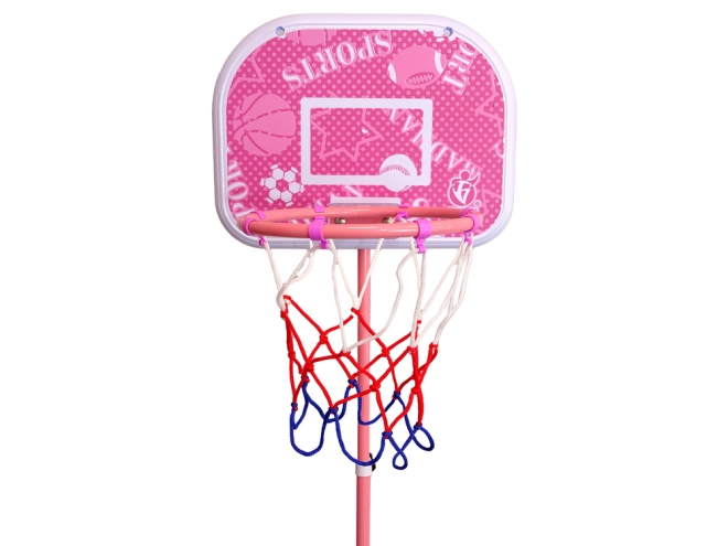Pink basketballkurv